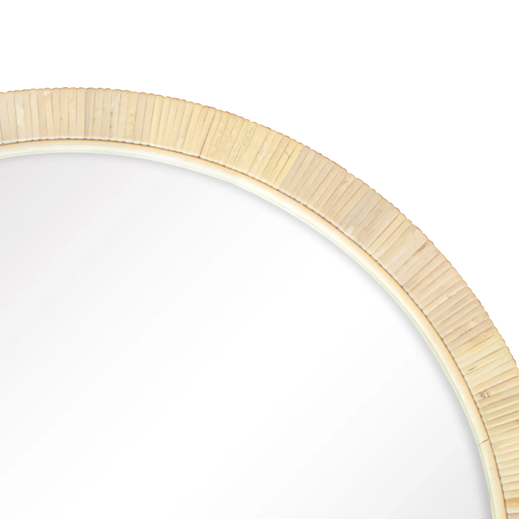 Rattan Round Wall Mirror L223