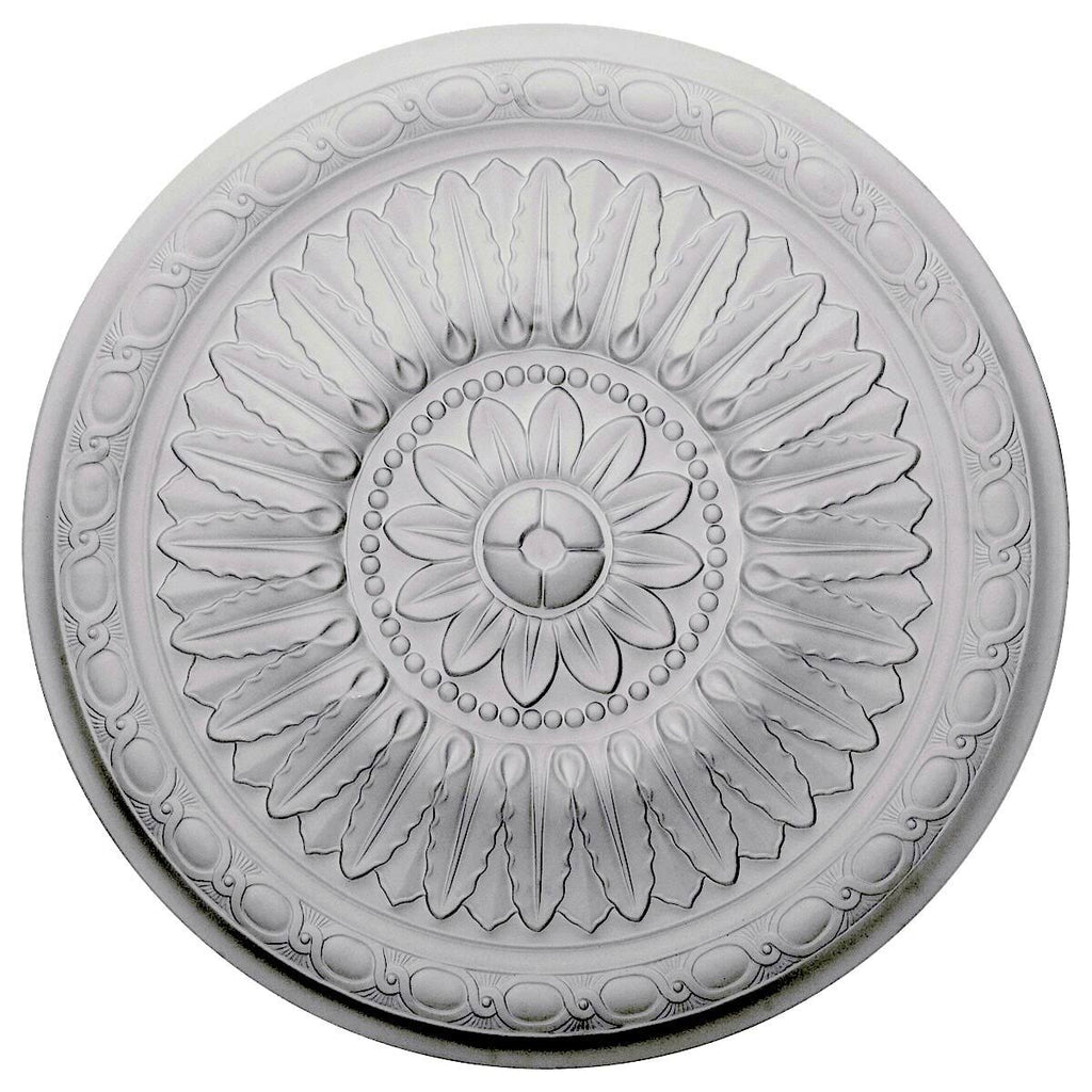Hand-Painted Black Pearl Ceiling Medallion W95178