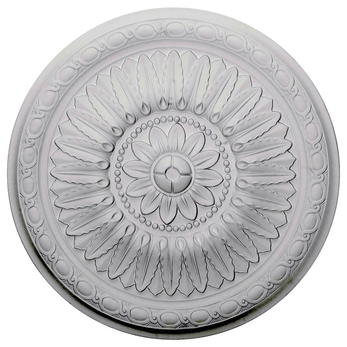 Hand-Painted Black Pearl Ceiling Medallion W95178