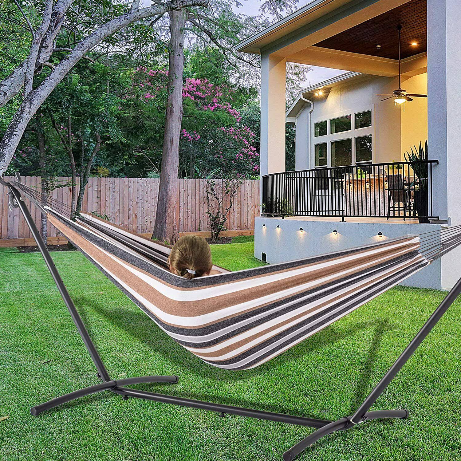 Double Classic Hammock with Stand D406821