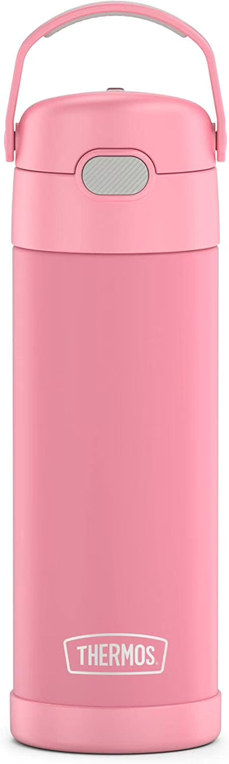 16 Ounce Stainless Steel Vacuum Insulated Bottle with Wide Spout Lid H553