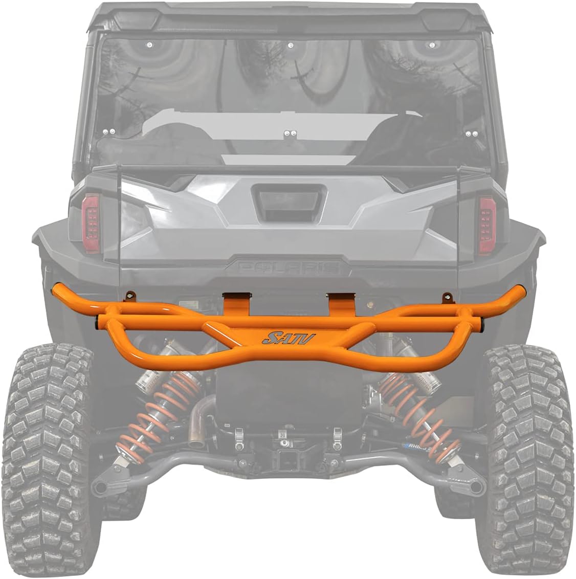 Black Heavy-Duty Steel Rear Bumper S618