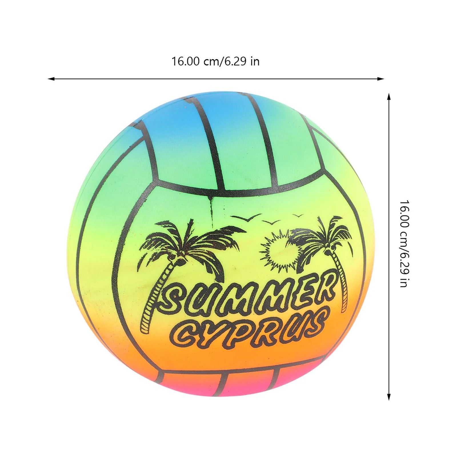 3 Pcs Rubber Playground Balls W30866