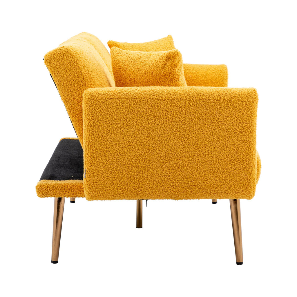Yellow Velvet Sofa Loveseat Set S888488