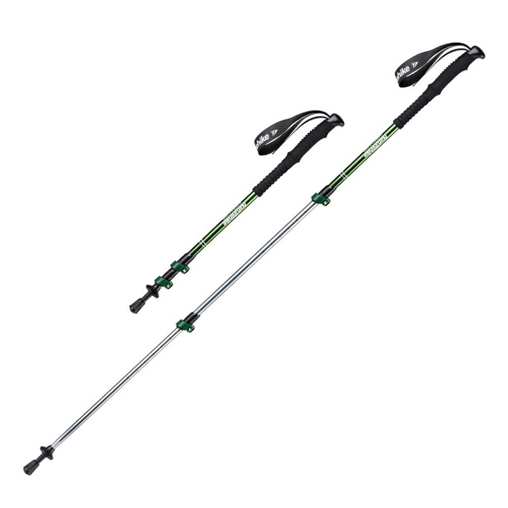 Folding Walking Stick Cane Telescopic Hiking Trekking Poles Retractable with Bag Y367650