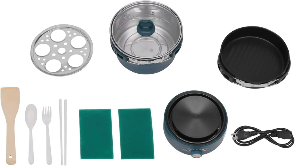 Portable Electric Non-stick Hot Pot with Foldable Handles R544