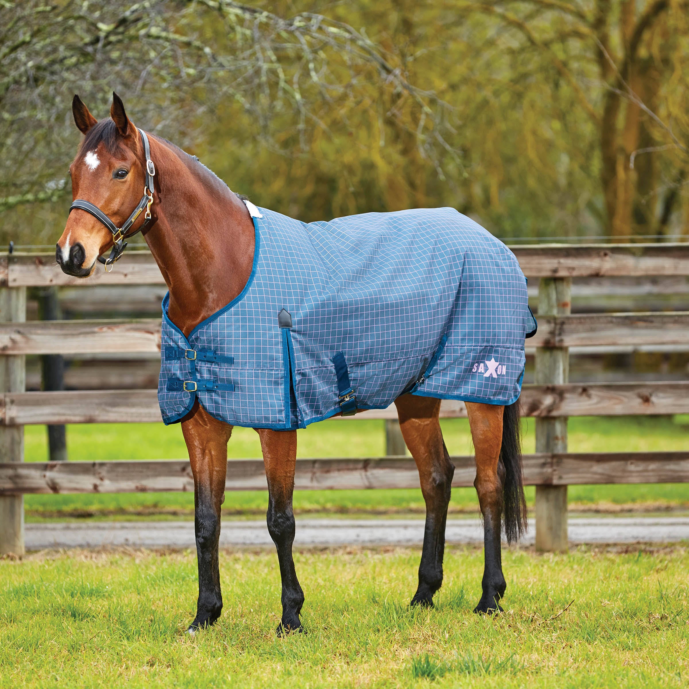 600d Gusset Standard Neck Lite II Grey/Navy 57x22 M223
