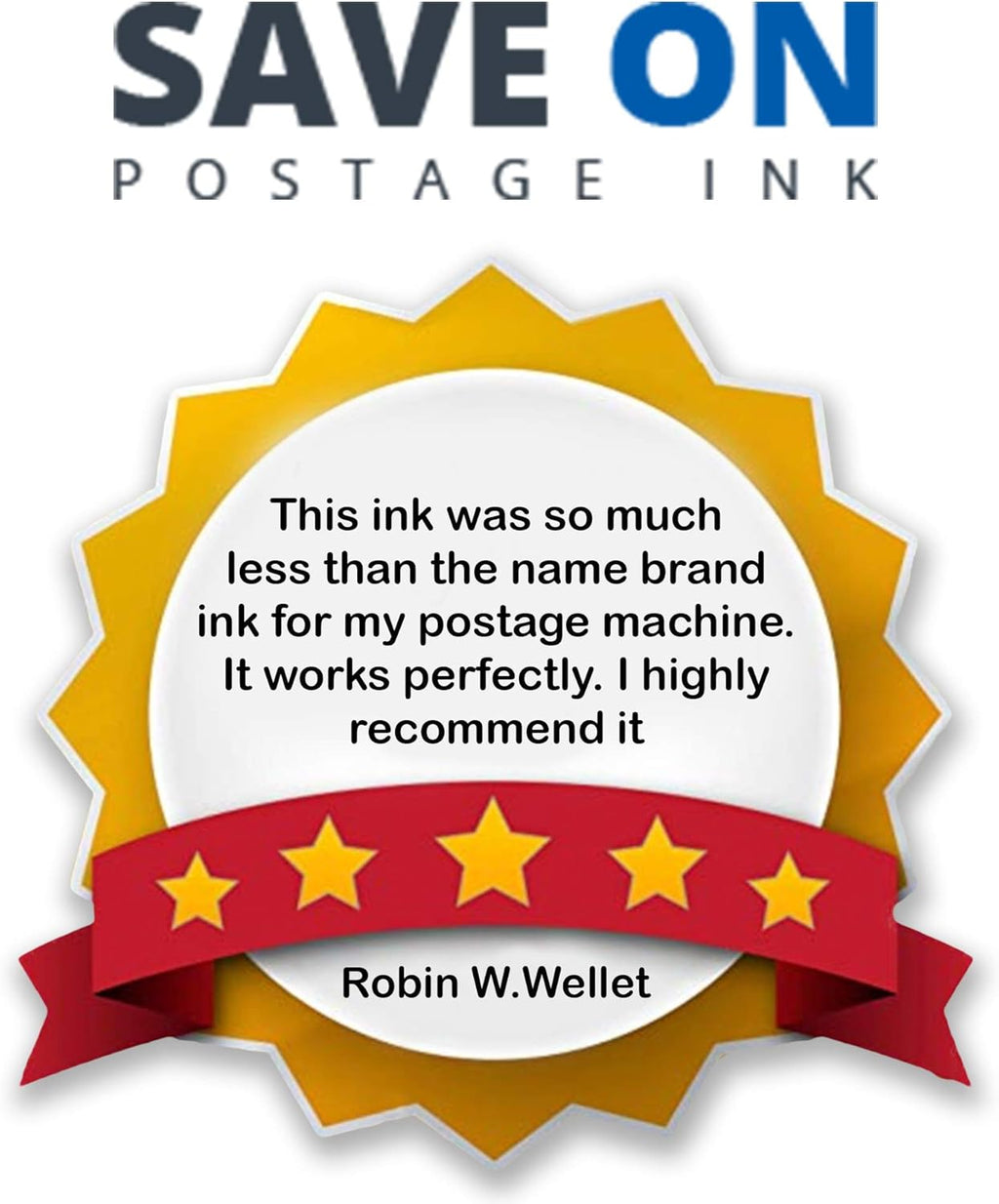 Red Fluorescent Ink Cartridge for Postage Meter V2956