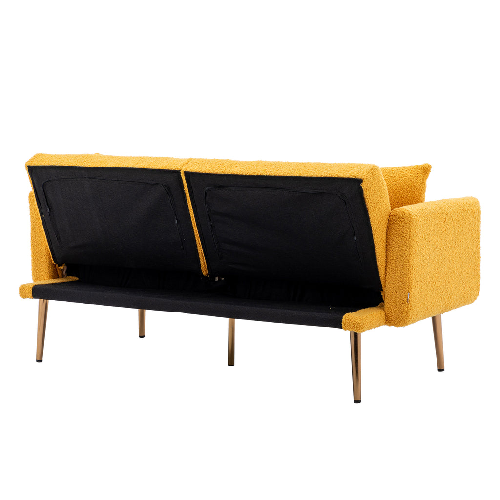 Yellow Velvet Sofa Loveseat Set S888488