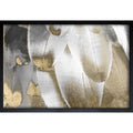 Canvas Art in Gold/Gray/White/Silver Q68910
