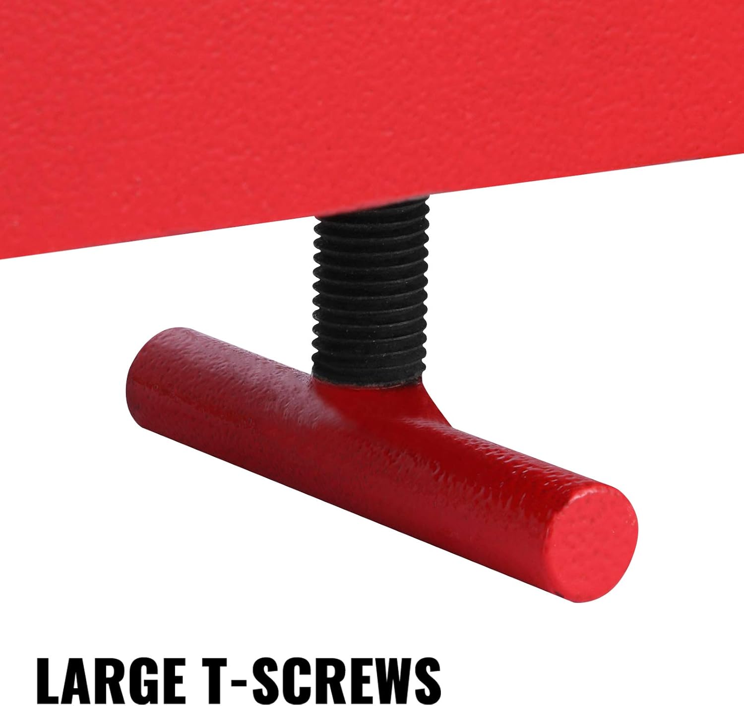 Forklift Lifting Hook, 4400lbs Capacity, Red, with Swivel Hook and Two Large T-Screws H370835