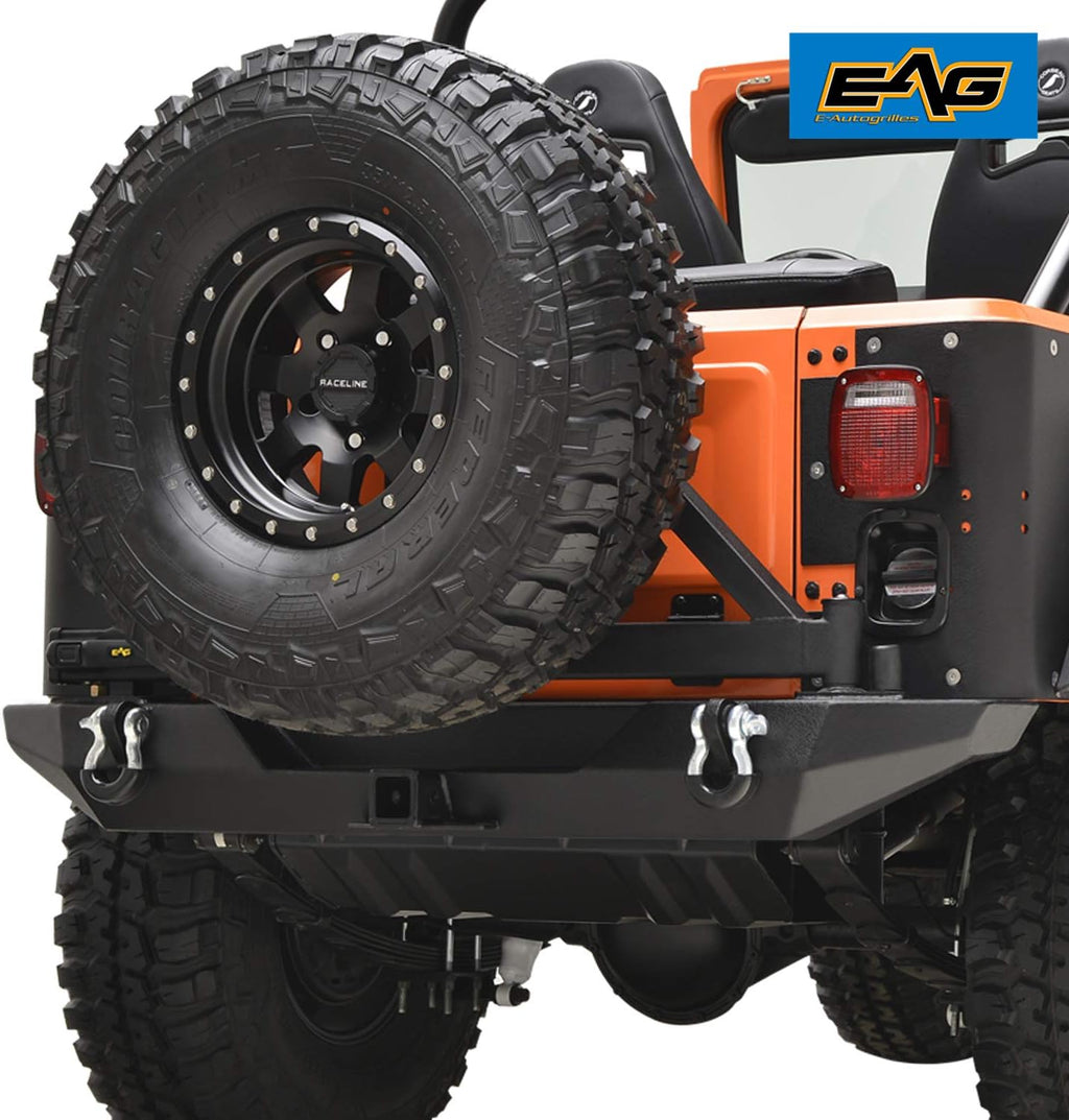 Rock Crawler Rear Bumper with Tire Carrier S1211