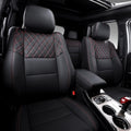 Black+Red Full Set Car Seat Covers for Jeep Grand Cherokee 2011-2021 V679