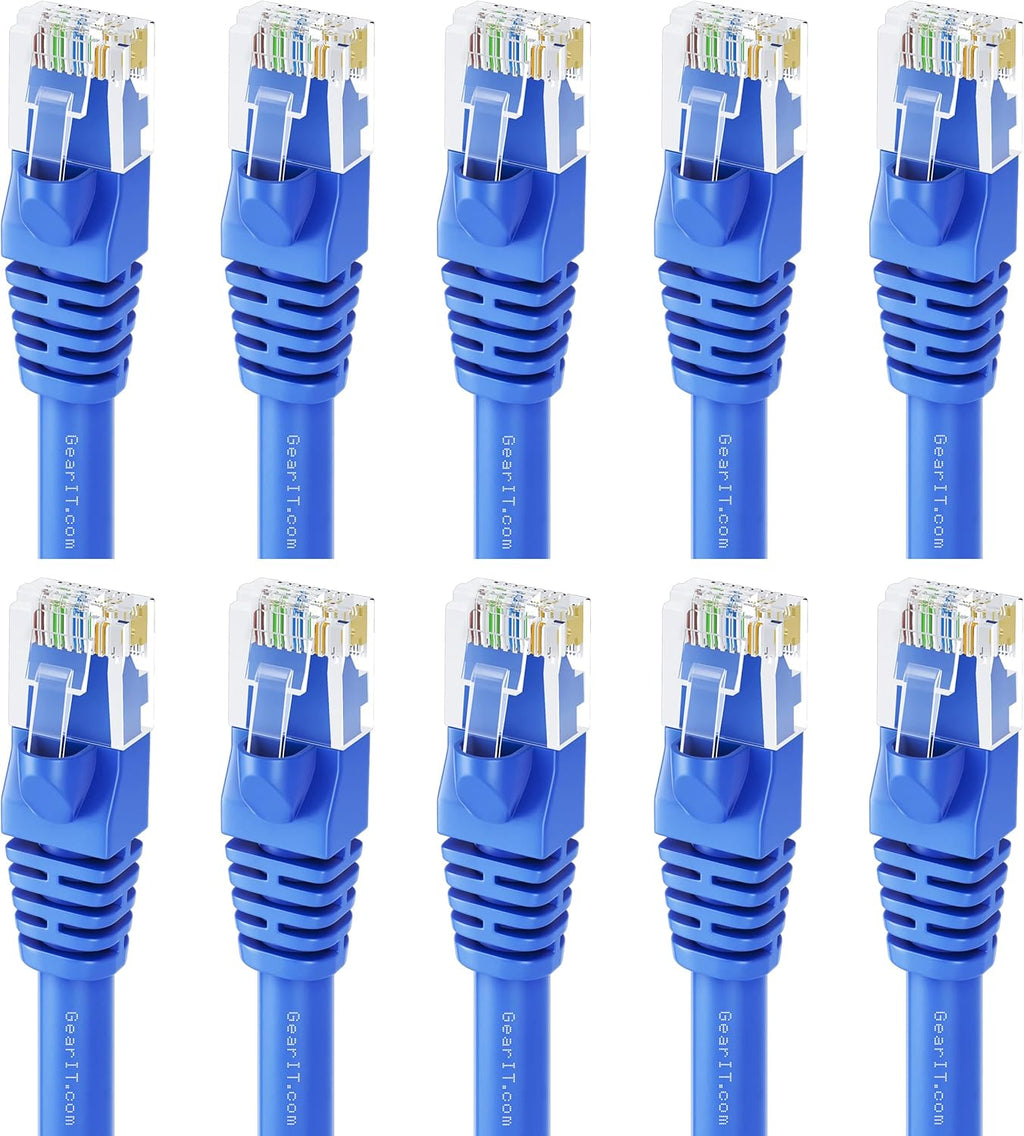 Cat 6 Ethernet Cable 100 ft (5-Pack) Blue H48123