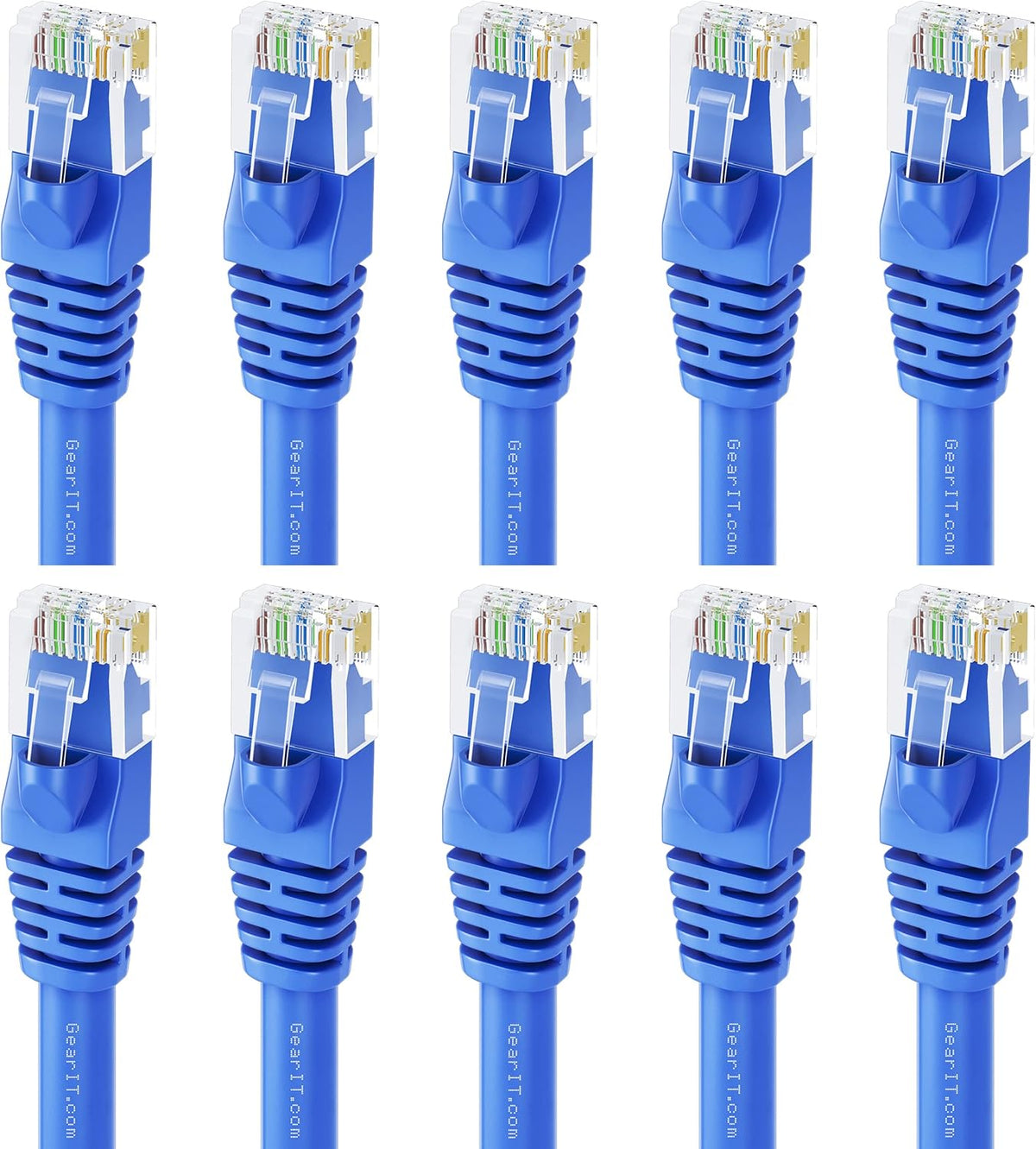 Cat 6 Ethernet Cable 100 ft (5-Pack) Blue H48123