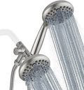 High Pressure Dual Shower Head Combo with 72 Inches Stainless Steel Hose, 3-Way Brass Diverter Bracket, Oil Rubbed Bronze, Pack of 2 Q42558