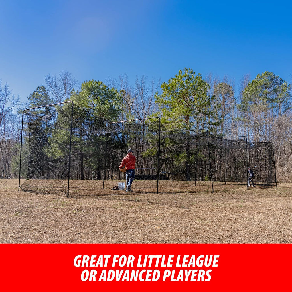 40 and 60 Foot Batting Cage with Frame and Netting B236