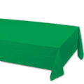 Emerald Green Plastic Lined Table Cover Case of 24 M109275