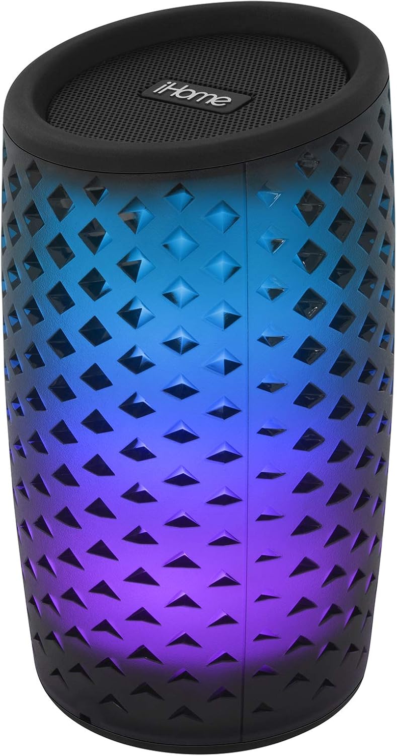 Color Changing Bluetooth Rechargeable Speaker System Pack of 2 A996981