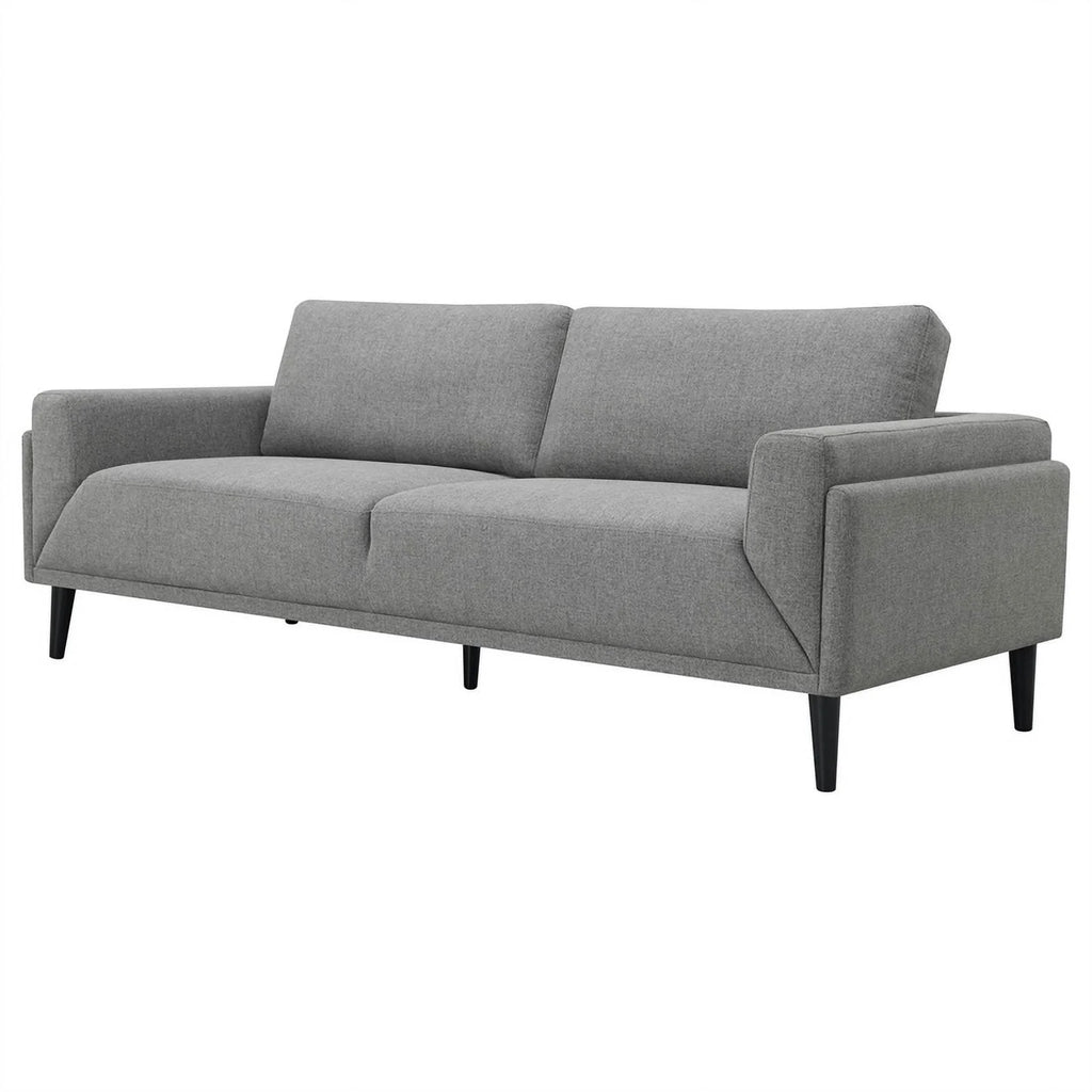 Modern Fabric Upholstered Track Arms Sofa in Gray X841744