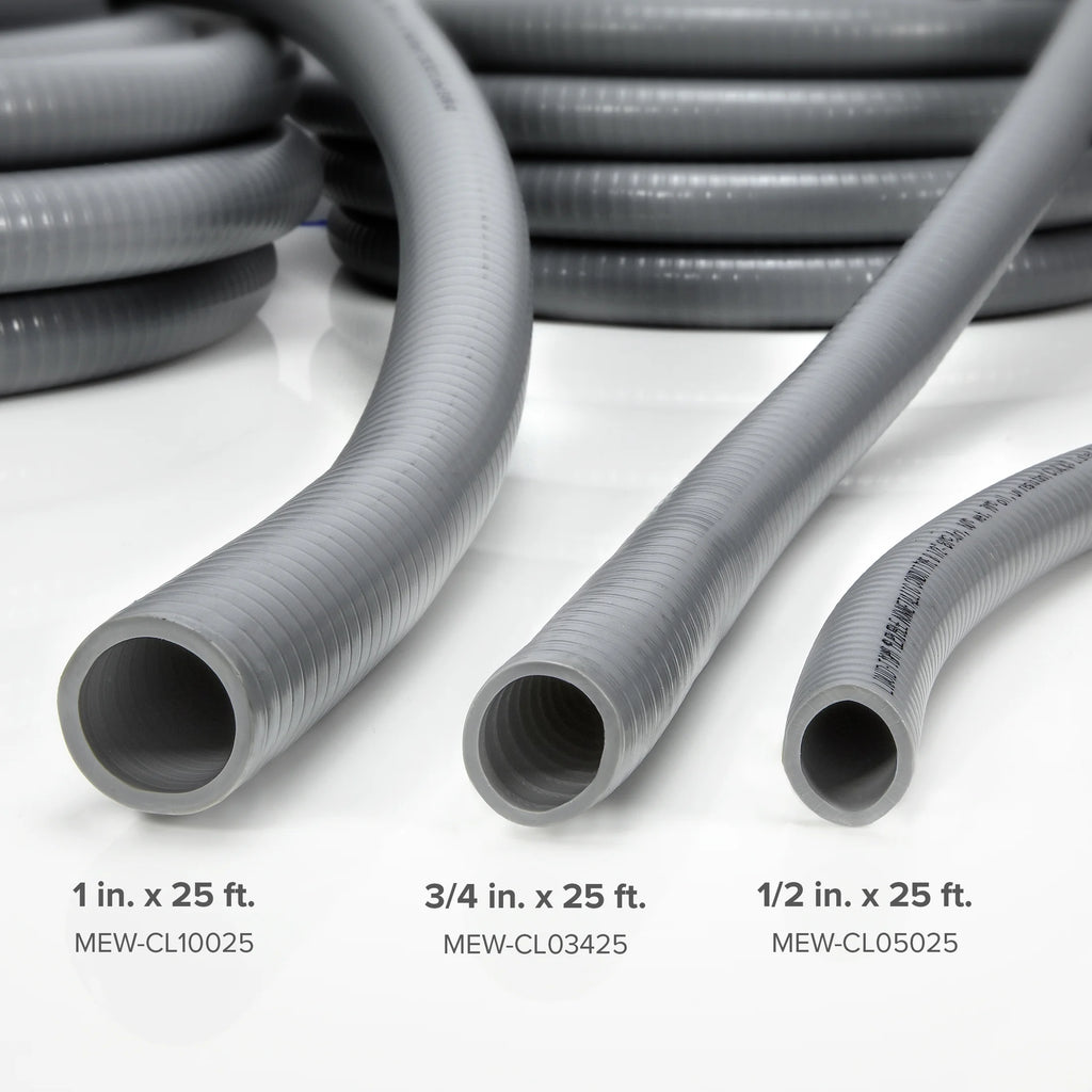 25 ft Flexible PVC Non Metallic Liquid Tight Electrical Conduit L255447