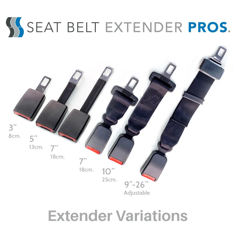 Black 7 Inch Seat Belt Extender U942164