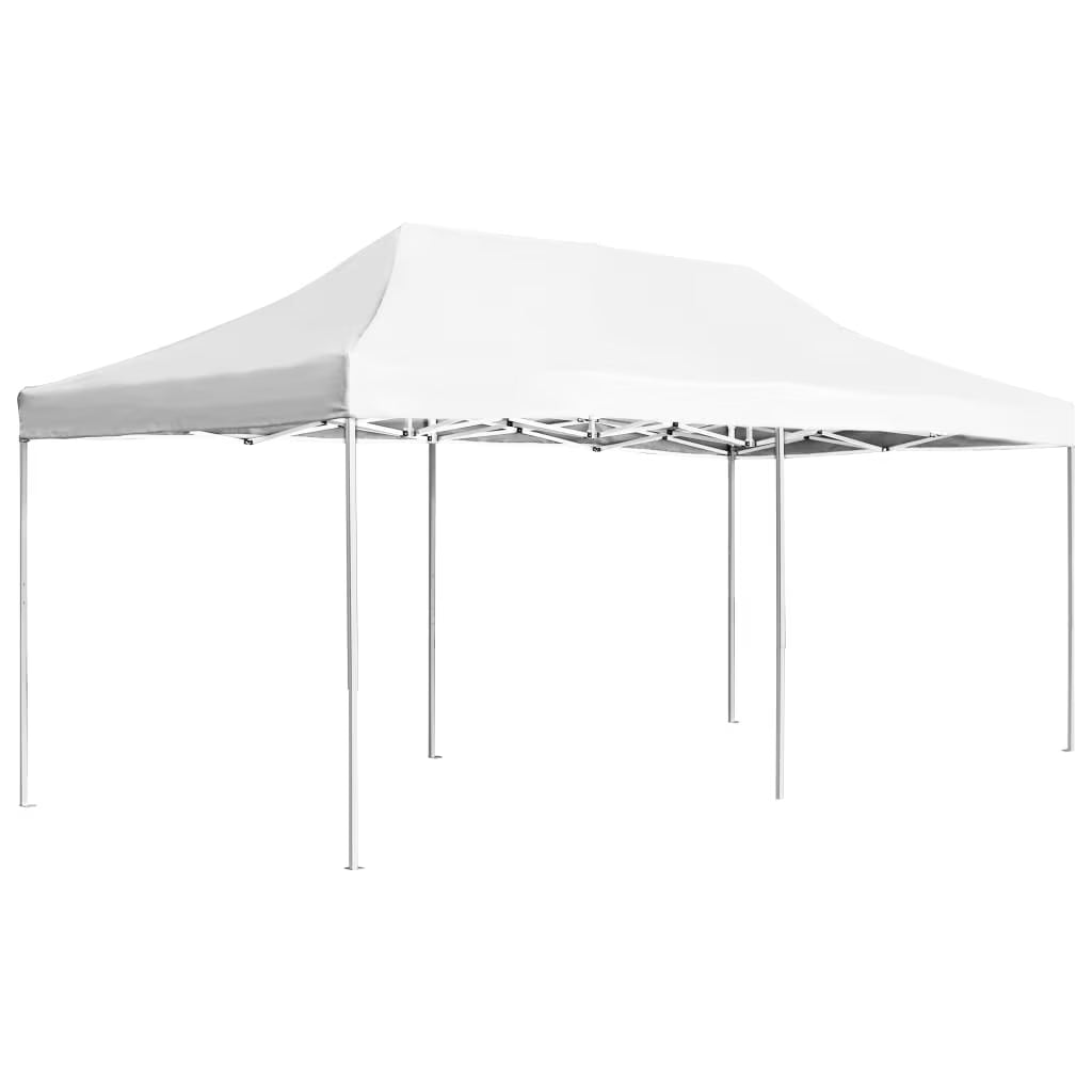 19.7'x9.8' White Aluminum Folding Party Tent Q70678