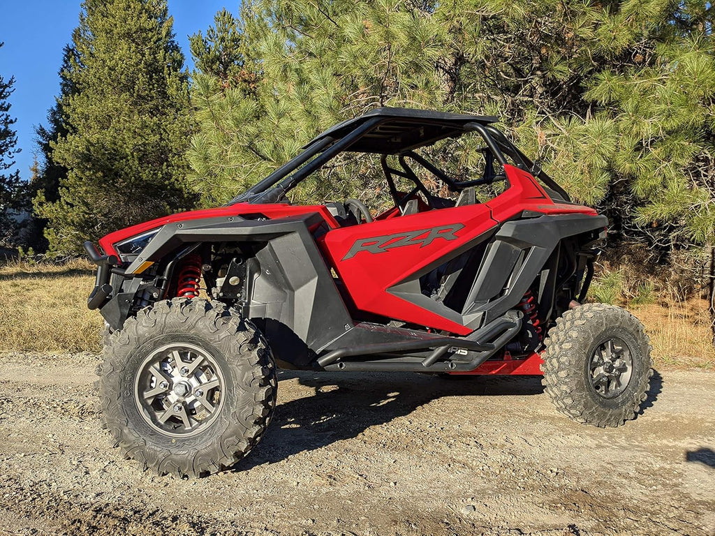 Black Bolt-On Nerf Bars Rock Sliders Brush Guard Tree Kickers for Polaris Pro XP A536588