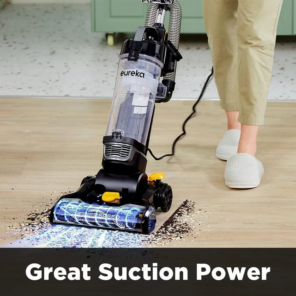 PowerSpeed Lightweight Upright Vacuum Cleaner, Black, Yellow I3743