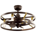 13 inch Satin Natural Bronze Ceiling Fan O947