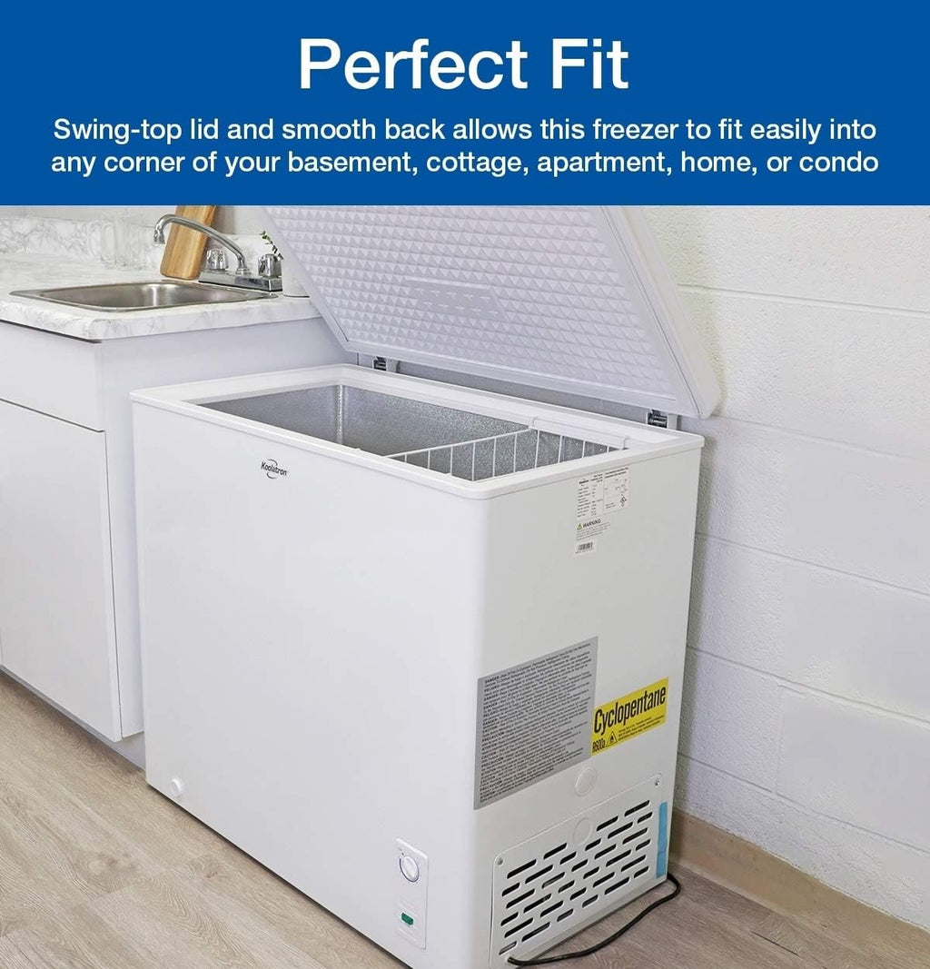 White 7.0 Cubic Feet Compact Chest Freezer G8052