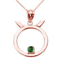 10K Taurus Pendant Necklace with 16" chain S814