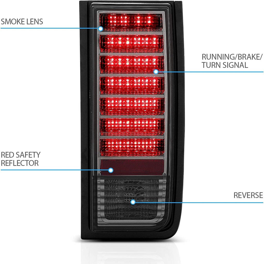 Smoke LED Tail Lights for Hummer H2 T76828