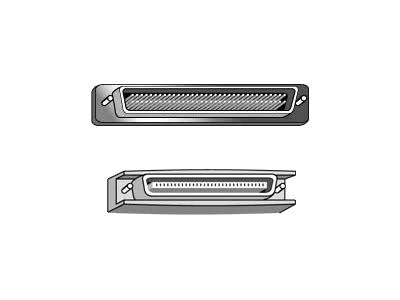 SCSI III Ultra Fast and Wide Cable with Thumbscrews F64338