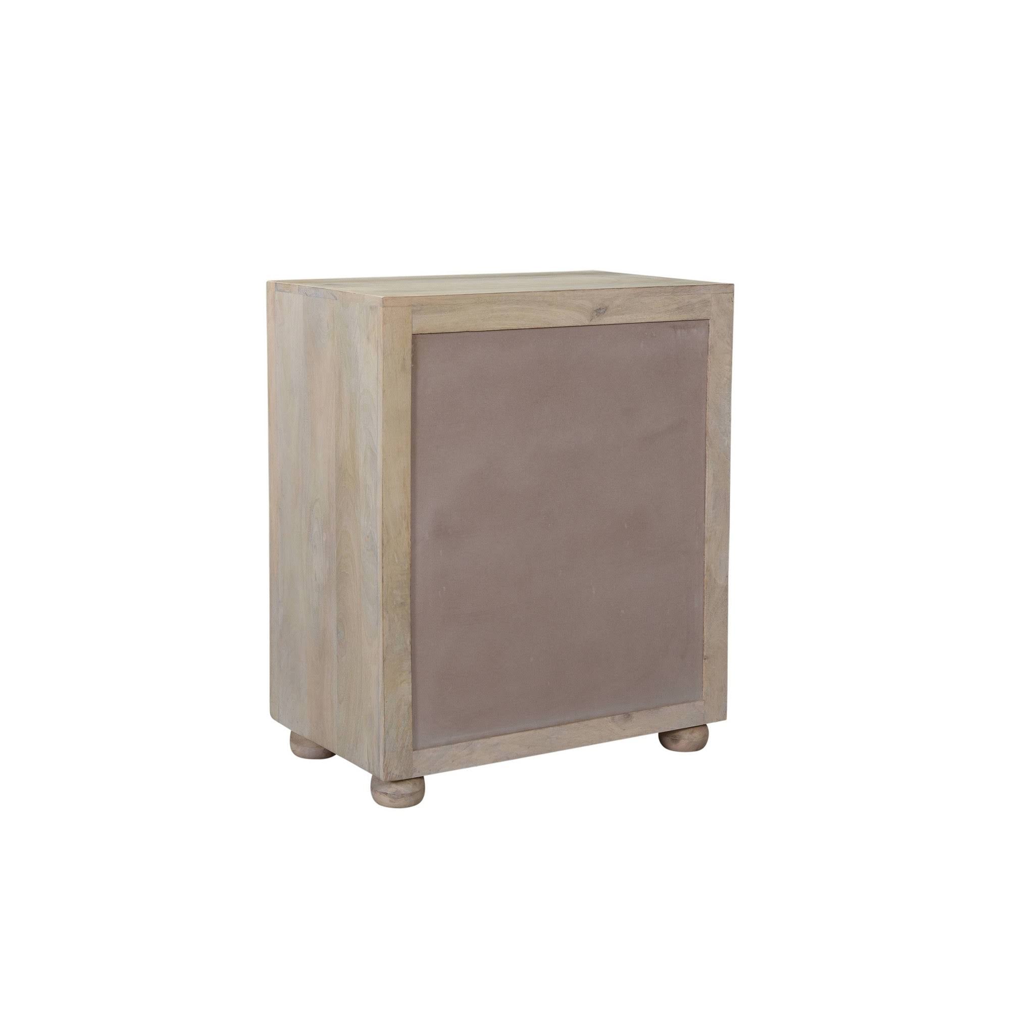 2 Door Carved Cabinet Natural G4577