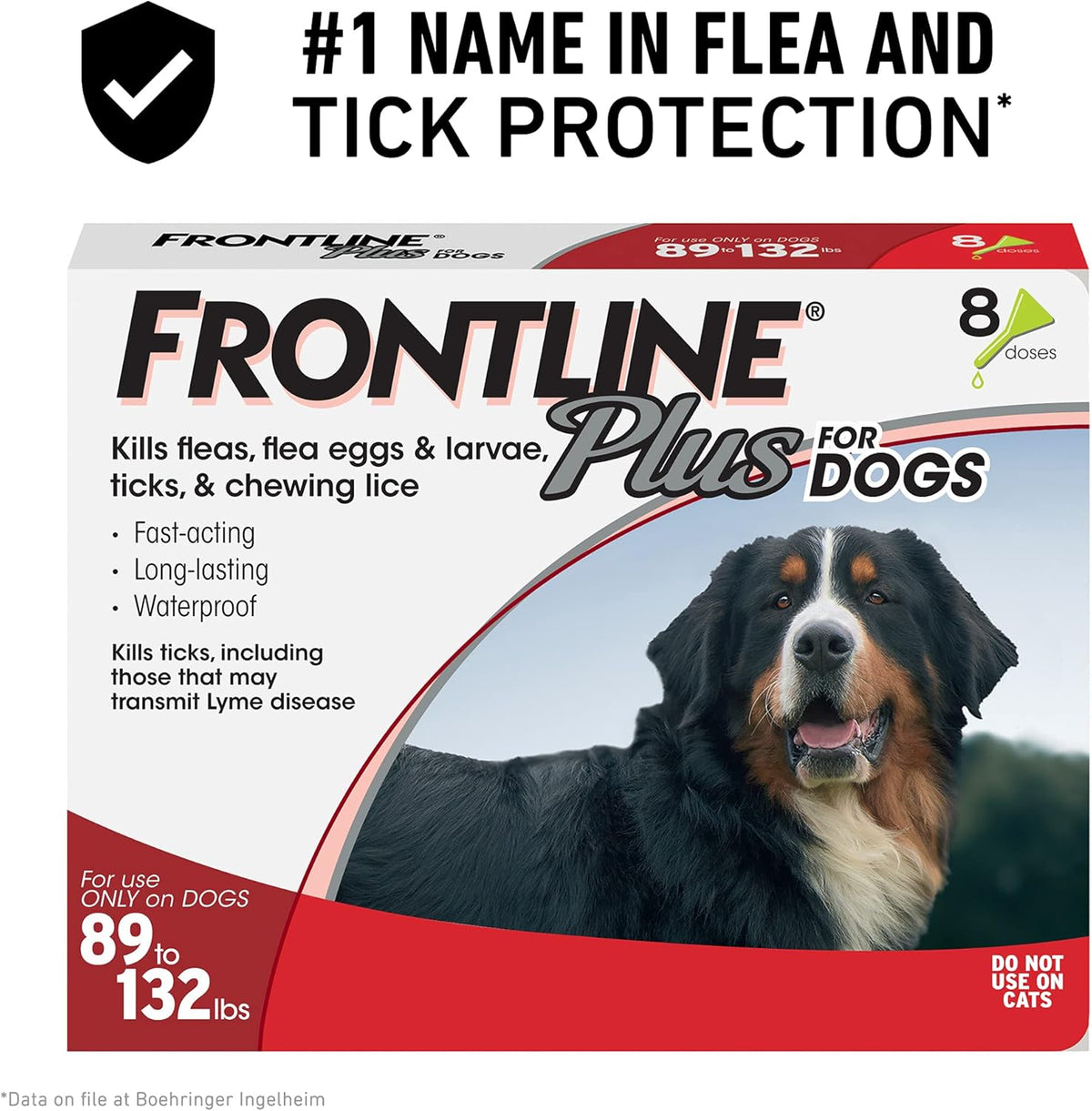 Flea and Tick Treatment for Dogs, 8 Doses U457914