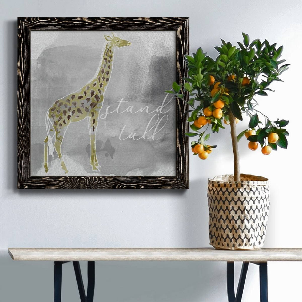 Grey Framed Canvas Y572