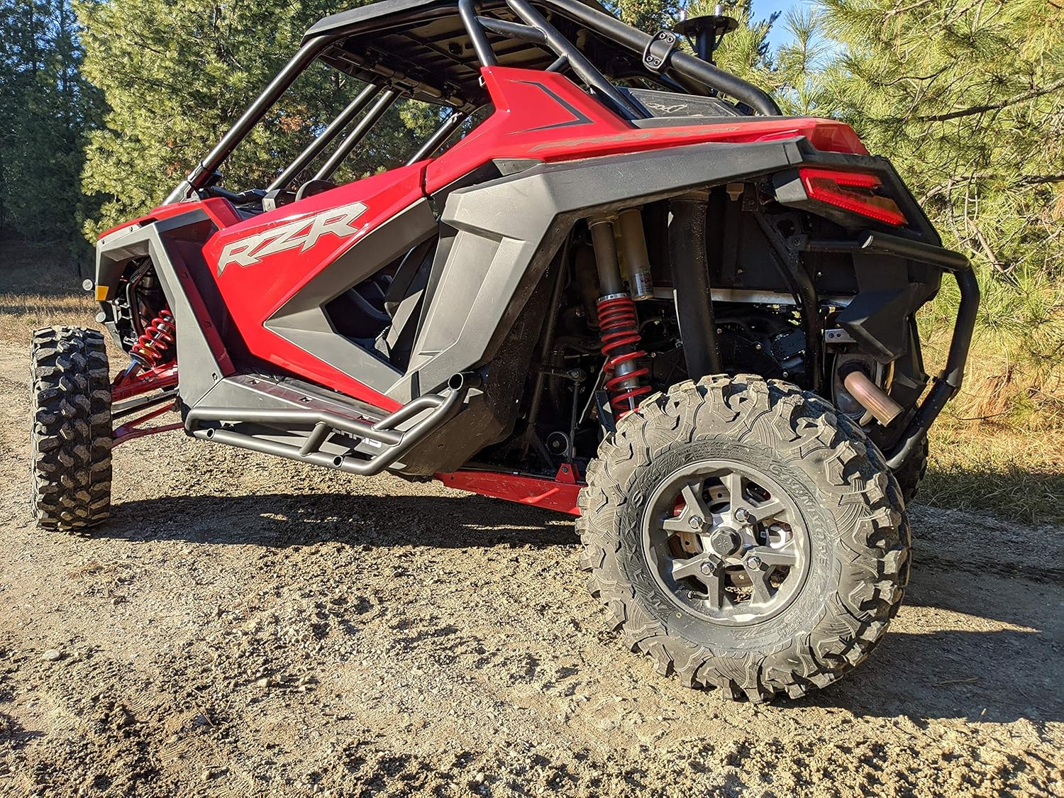 Black Bolt-On Nerf Bars Rock Sliders Brush Guard Tree Kickers for Polaris Pro XP A536588