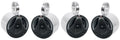 6.5" 150 Watt Silver Marine Boat Wakeboard Tower Speakers M745