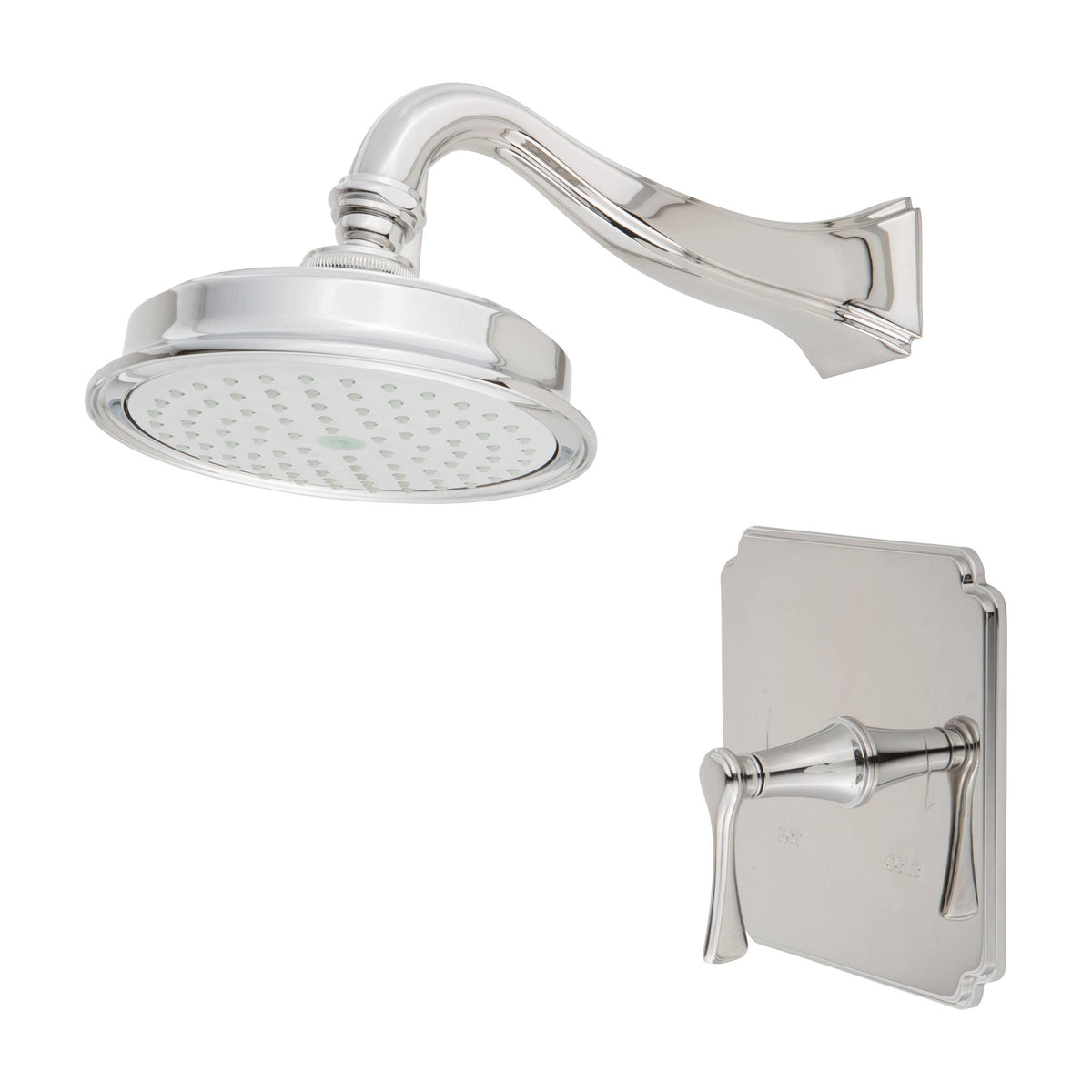 White Balanced Pressure Shower Trim Set L9907