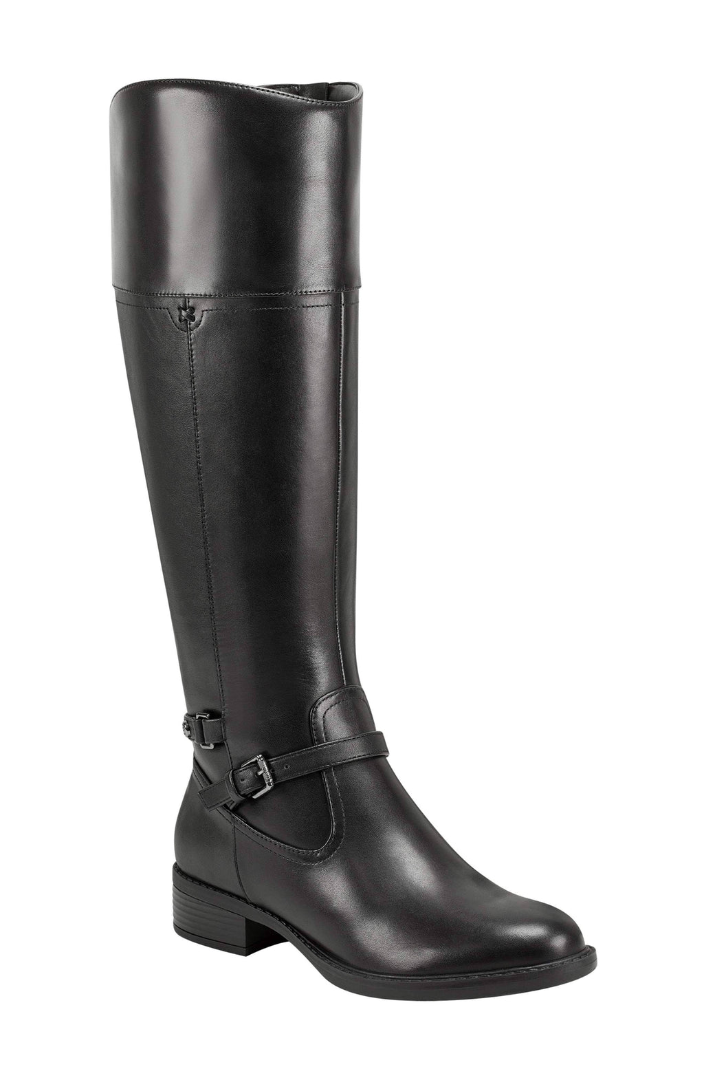Black Wide Calf Boots S705216