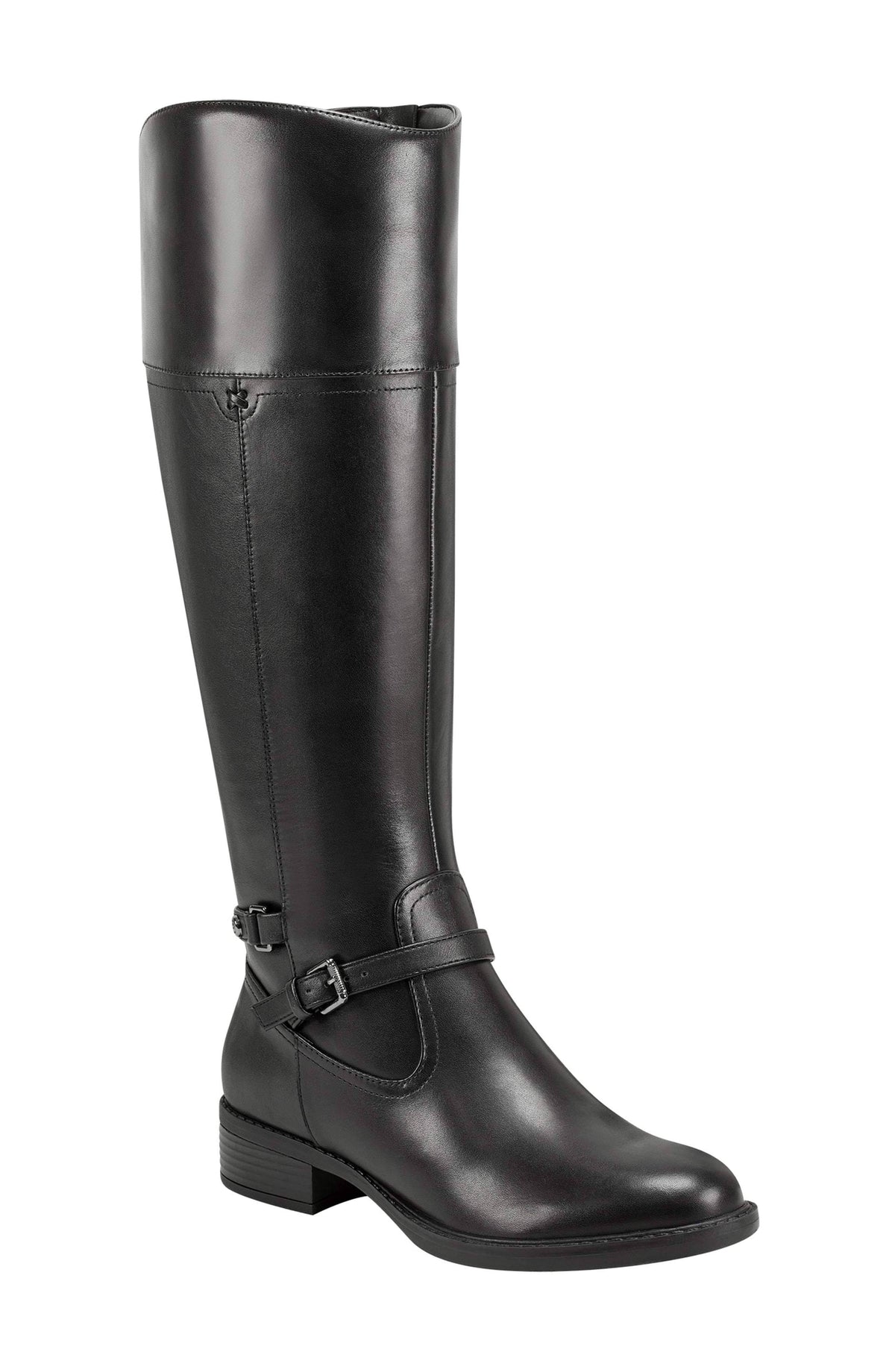 Black Wide Calf Boots S705216