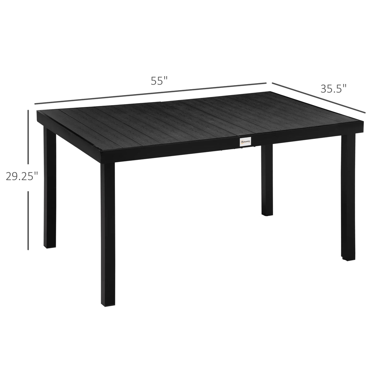 Rectangular Aluminum Outdoor Dining Table V55963