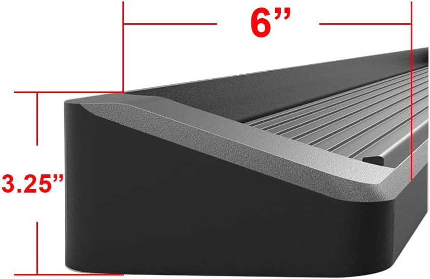 Black Running Boards for Ford Expedition SUV 4-Door J567