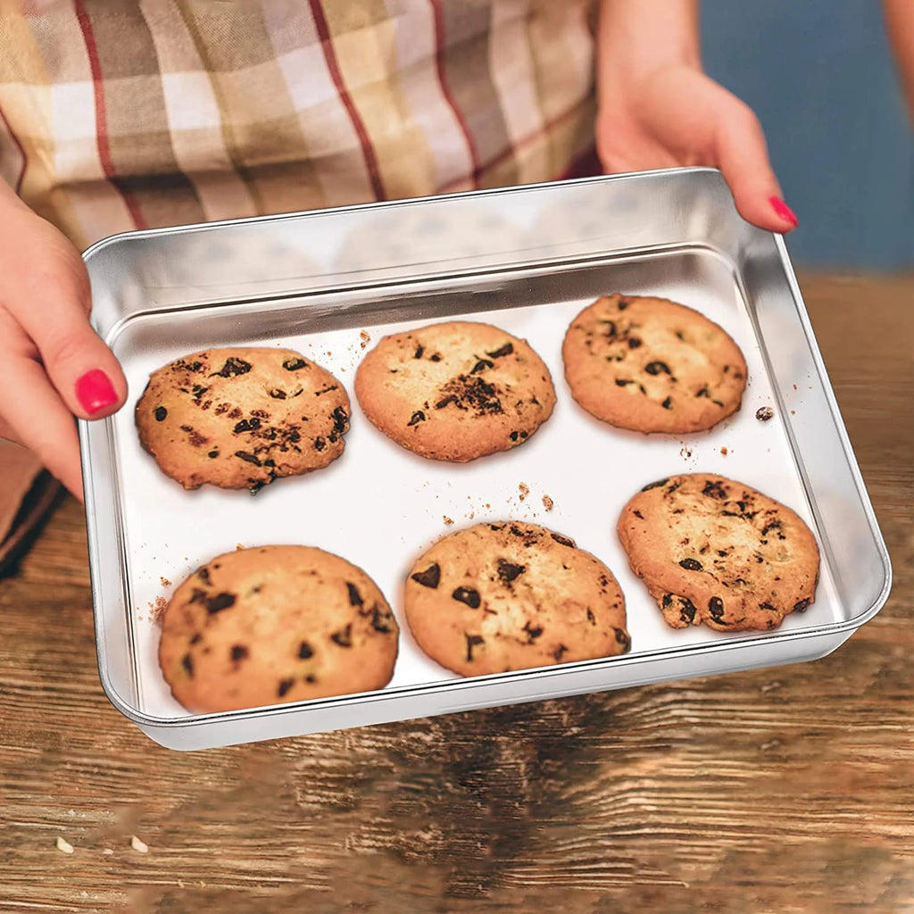 Stainless Steel Small Rectangular Baking Pan A5697