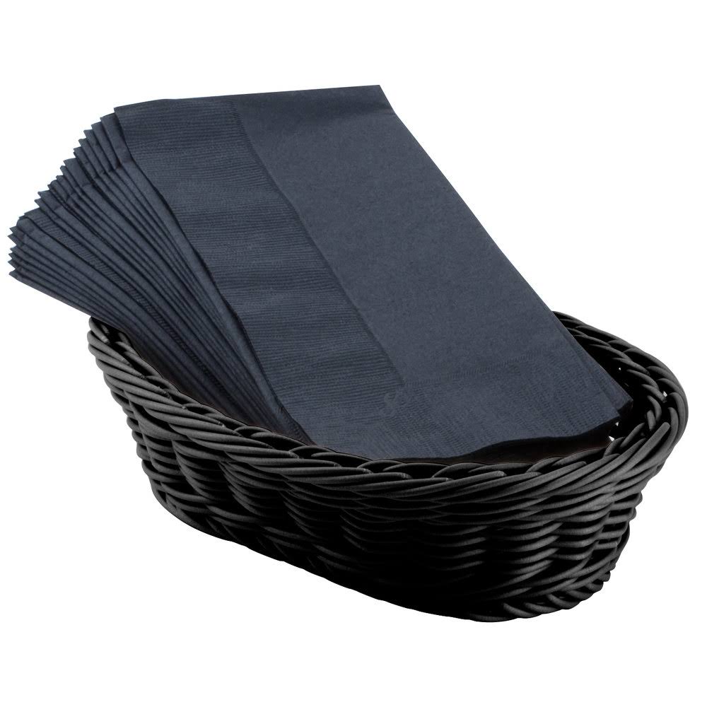 Black Woven Oval Basket - 6/Case O962