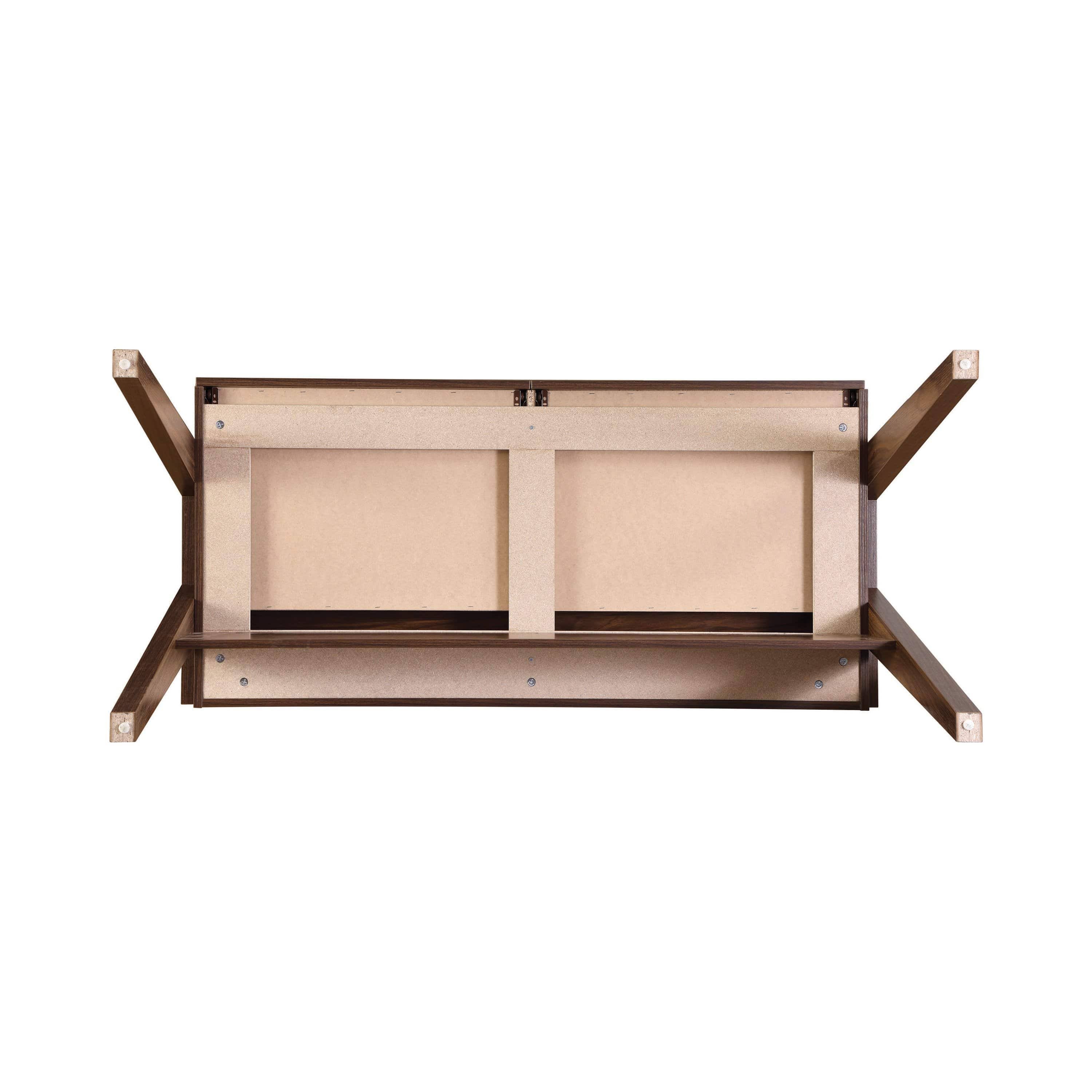 Walnut Writing Desk with Outlet S633