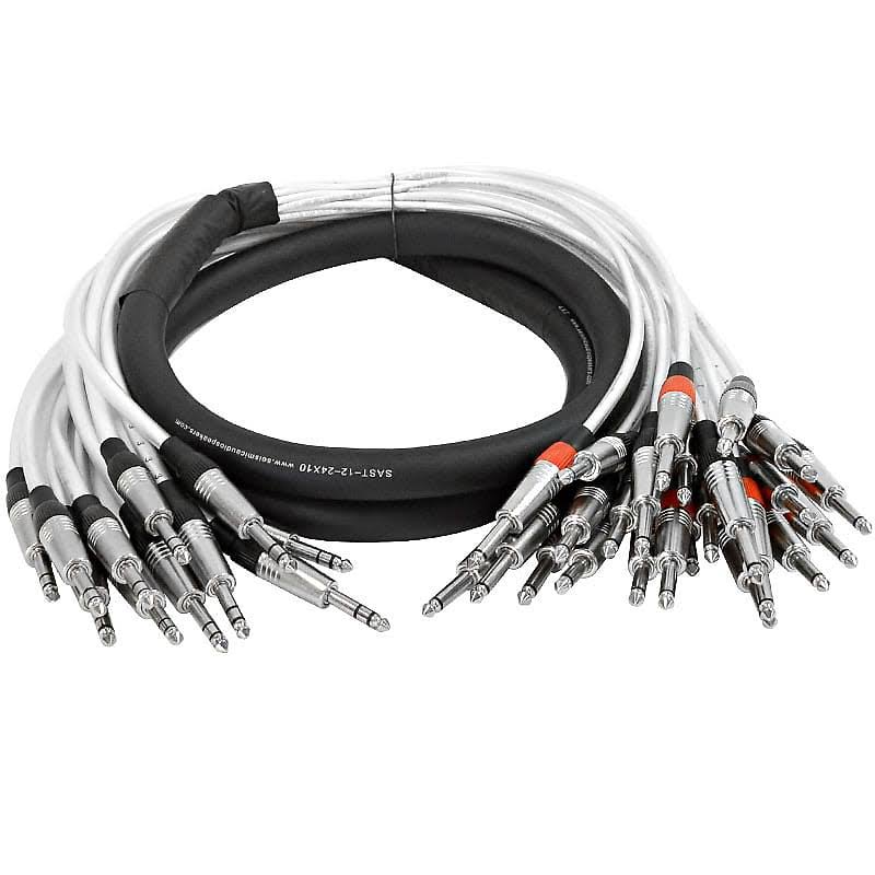 Audio cable 10 ft M Phone mono 6.35 mm to M Phone stereo 6.35 mm D5011