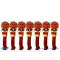 Red Yellow Knit Golf Headcover N2830