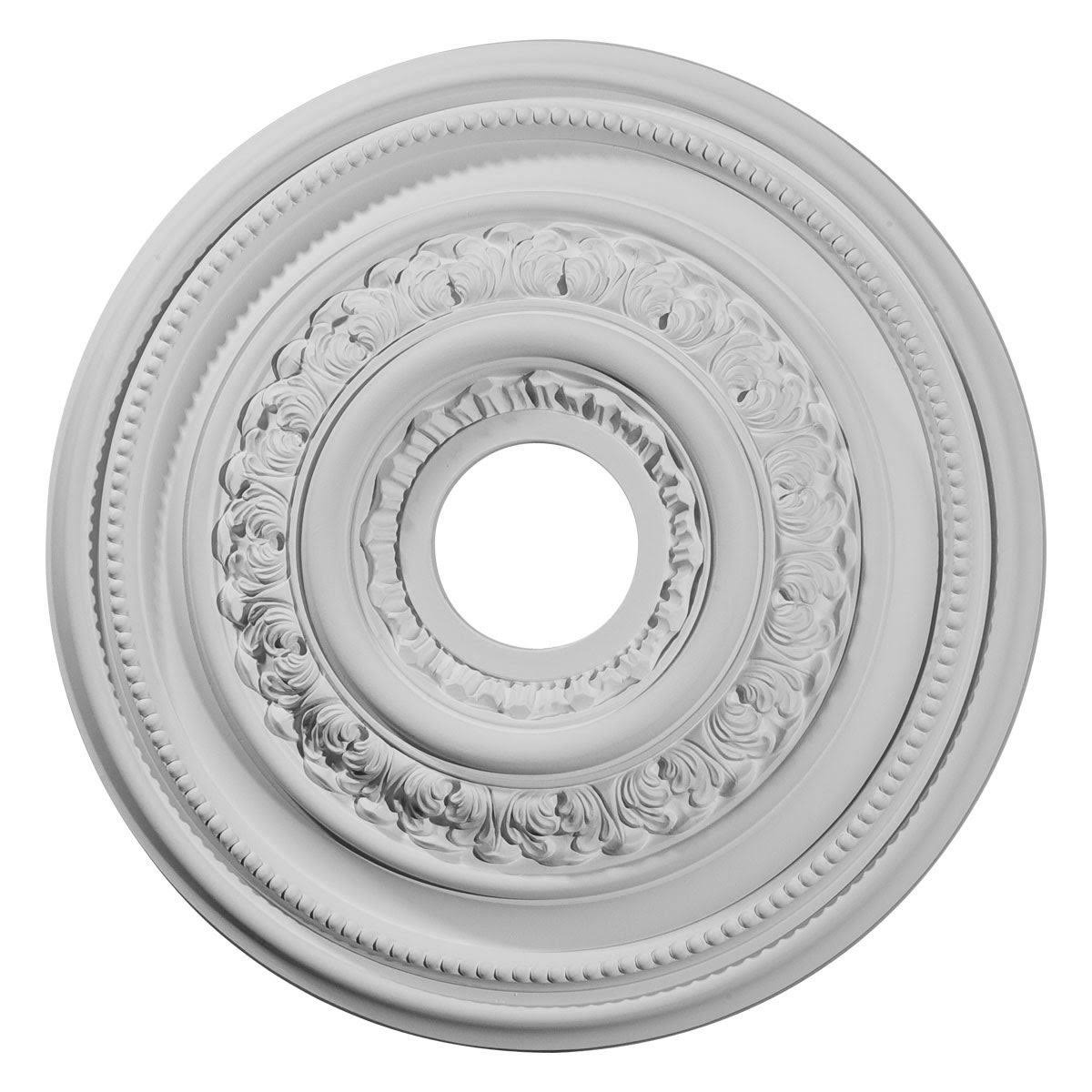 17 5/8x22OD x 3 5/8x22ID x 1 7/8x22P Hand-Painted Burnished Mahogany Ceiling Medallion Z995